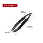 2 PCS Carbon Fiber Car Lamp Eyebrow Decorative Sticker for 2008-2017 Volkswagen Scirocco