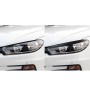 2 PCS Carbon Fiber Car Lamp Eyebrow Decorative Sticker for 2008-2017 Volkswagen Scirocco