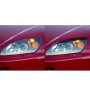 2 PCS Carbon Fiber Car Lamp Eyebrow Decorative Sticker for 2000-2009 Honda S2000