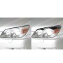 2 PCS Carbon Fiber Car Lamp Eyebrow Decorative Sticker for 1998-2005 Lexus IS300 IS200 RS200 ALTezza