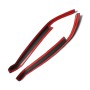 2 PCS Carbon Fiber Car Lamp Eyebrow Decorative Sticker for 1994-1997 Honda Accord