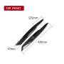 2 PCS Carbon Fiber Car Lamp Eyebrow Decorative Sticker for 2005-2010 Volkswagen Passat B6 3C