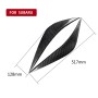 2 PCS Carbon Fiber Car Lamp Eyebrow Decorative Sticker for 2009-2012 Subaru Legacy