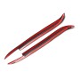 2 PCS Carbon Fiber Car Lamp Eyebrow Decorative Sticker for 1997-2003 BMW E39