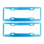 2 PCS Car License Plate Frames Car Styling License Plate Frame Aluminum Alloy Universal License Plate Holder Car Accessories(Blue)