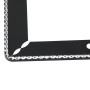 2 ПК, из нержавеющей стали, проста и красивый автомобильный номерной знак, держатель каркаса универсального владельца номерного знака автомобильных аксессуаров (черный)