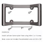 Car Auto Front Bumper Guard Anti-collision EVA License Plate Frame Tag Cover Protector License Plate Frame