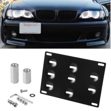 Car Front Bumper Tow Hook License Plate Mounting Bracket Holder for BMW E Series