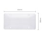 2 PCS Plastic Car license Plate Frame Tag Cover (White)