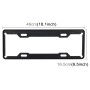 2 PCS Carbon Lead License Plate Frame Simple and Beautiful Car License Plate Frame Holder Universal License Plate Holder(Black)