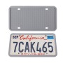 2 Sets Waterproof Rustproof Non-damaging Car Paint Silicone License Plate Frame, Specification: Gray