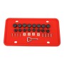 2 Sets Waterproof Rustproof Non-damaging Car Paint Silicone License Plate Frame, Specification: Red