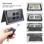 US Standard Car Flip Retractable License Plate Holder Hidden Shutter Cover License Plate Holder