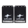 2 PCS WS-003 Premium Heavy Duty Molded Splash Mud Flaps Auto Front and Rear Guards, Small Size, Random Pattern Delivery(Black)