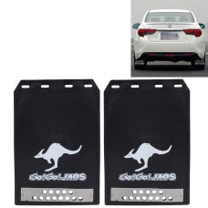 Premium Heavy Duty Molded Splash Front and Rear Mud Flaps Guards, Medium Size, Random Pattern Delivery(Black)