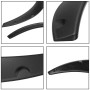 4 PCS Car Universal Fender Flares Wheel Eyebrow Black Not Painted Wheel Eyebrow