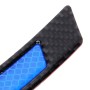 2 PCS Carbon Fiber Reflective Car Fender Flare Wheel Brow Warning Strip Stickers(Blue)
