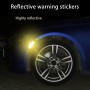 2 ПК Углеродного волокно отражающего автомобиль Фендерные колесные наклейки с предупреждением