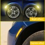 2 ПК Углеродного волокно отражающего автомобиль Фендерные колесные наклейки с предупреждением
