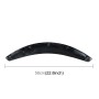 2 PCS 58cm Car Stickers Rubber Large Round Arc Strips Universal Fender Flares Wheel Eyebrow Decal Sticker Eyebrow Car-covers Black Striped Round Arc Strips