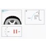 2 PCS 58cm Car Stickers Rubber Round Arc Strips Fender Flares Wheel Eyebrow Decal Sticker(Black)