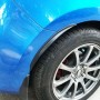 2 шт. 54-см наклейки на автомобильные наклейки с резиновыми большими круглыми полосками Универсальные фендерные вспышки колеса на клейкой бровь наклейка для бровей.