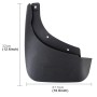 4 PCS Car Auto Semi-Rigid PVC Splash Flaps Mudguards Fender Guard for Audi Q7 Sport (Please note the year of car)