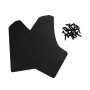 WE048 Black 2 in 1 Car Universal Splash Guards Mud Flaps Mudflaps Mudguard Fender Flares