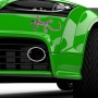 Gecko Pattern Car Stickers with Pink Diamond