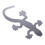 3D Car Wall Decal Stickers Metal Gecko Texture Shape With Blue Diamond, Realistic Rich-design Car Decoration