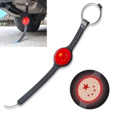 Автомобильный силиконовый антистатический ремешок отражающий электростатический ремень (китайский флаг)