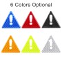 2 PCS Car-Styling Triangle Carbon Fiber Warning Sticker Decorative Sticker(Black)