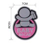 Baby in Car Happy Drinking Milk Infant Adoreable Style Car Free Sticker(Pink)