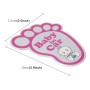 Baby in Car Happy Feet Shape Adoreable Style Car Free Sticker (Pink)