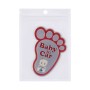 Baby in Car Happy Feet Shape Adoreable Style Car Free Sticker(Red)