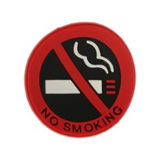 3 pcs Car Decoration No Smoking Sign Sticker, Size: 5x5 cm