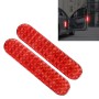 2 PCS High-brightness Laser Reflective Strip Warning Tape Decal Car Reflective Stickers Safety Mark(Red)