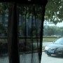 2PCS Suction Cup Mesh Window Curtains Car Sun Shade 46 cm x 44 cm(Black)