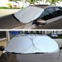 General Purpose Poncho Car Sun Visor Before The File, Size: 135cm x66.5cm(Silver)