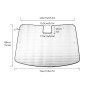 Козырек переднего стекла автомобиля Sunshade для Tesla Model 3