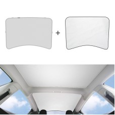 Car Roof Sunshade, Style: Rear Window Half Cover for Tesla Model 3 (Beige)