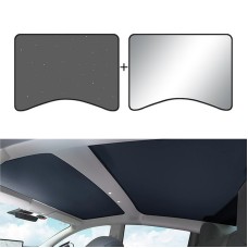 Car Roof Sunshade, Style: Rear Window Half Cover for Tesla Model 3 (Starry Sky)