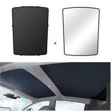 Car Roof Sunshade, Style: Rear Window Full Cover for Tesla Model 3 (Black)
