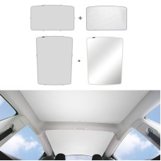 Автомобильная крыша солнечно, стиль: передняя + заднее окно полная крышка для Tesla Model 3 (Beige)