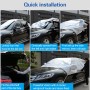 Car Half-cover Car Clothing Sunscreen Heat Insulation Sun Nisor, Plus Cotton Size: 4.5x1.8x1.7m