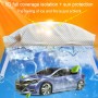 Car Half-cover Car Clothing Sunscreen Heat Insulation Sun Nisor, Aluminum Foil Size: 4.7x1.8x1.5m