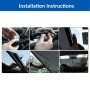 Выдвижение выдвижного автомобильного окна для солнечного оттенка для автомобильного переднего ветрового стекла, размер: 125 см х 58 см, случайная доставка цвета