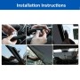 Retractable Car Window Sun Shade for Automobile Front and Back Windshield, Size: 125cm x 50cm, Random Color Delivery