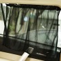 2 PCS Universal Car Sun Shade Cloth Curtain with 6 Suckers(Black)