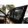 2 ПК Универсальный автомобиль Sun Shade Crole Clode с 6 присосками (черный)